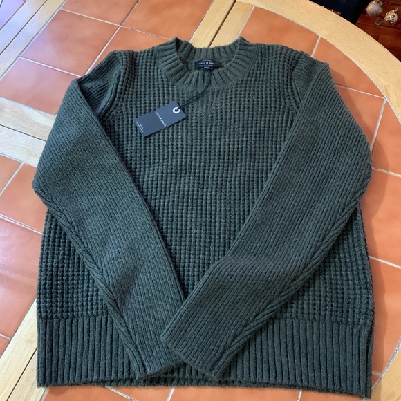 Sweater Lucky Brand size L NWT green olive - Picture 7 of 12